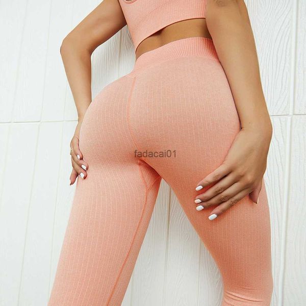 

chrleisure grid tights yoga pants women seamless high waist leggings breathable gym fitness push up clothing girl yoga pant l230621, Black