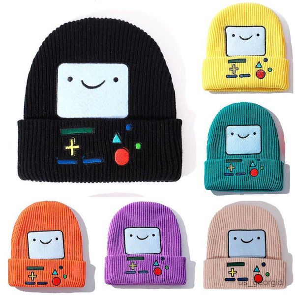 

caps winter hats new beanies knitted hat game console pattern autumn beanie caps warmer bonnet ladies casual cap r230627, Blue;gray