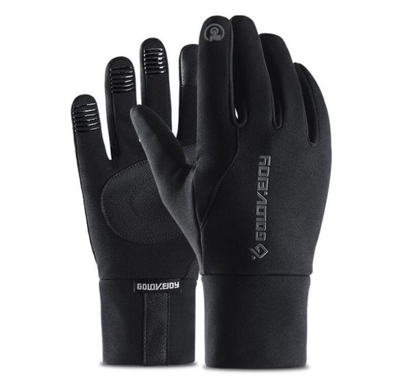 

new outdoor sports full finger gloves riding motorbike motorcycle gloves breathable men waterproof touch screen glove7174704, Black