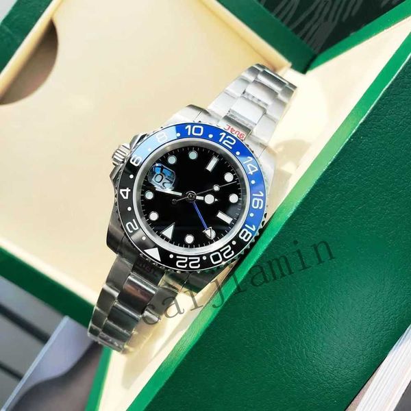 

automatic mens mechanical for mens designer 40mm full gold super wristwatch montre, Slivery;golden