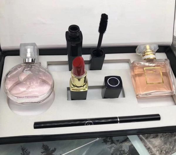 

parfum set perfume kit makeup set mascara eyeliner lipsticks 30ml perfumes 5 in 1 cosmetics set for women ship3980561