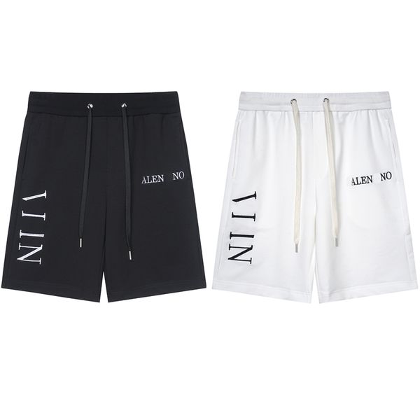 

designer french brand mens shorts 100% cotton luxury mens short sports summer womens trend pure breathable short swimwear clothing, Black