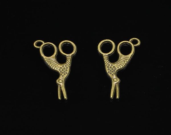 

92pcs zinc alloy charms antique bronze plated sewings scissors charms for jewelry making diy handmade pendants 2815mm5863300, Bronze;silver