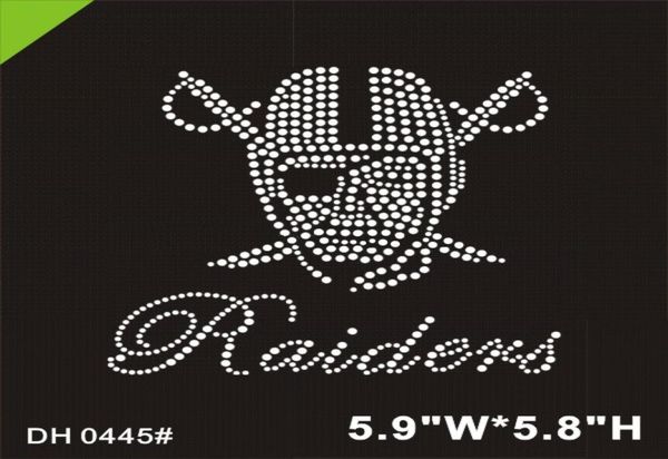 

freight sports team oakland rhinestone iron on transfer diy dh04451097817, Black