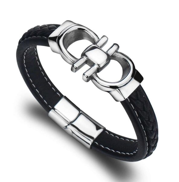 

bangle leather bracelet men039s jewelry gift scy115301234742924, Black