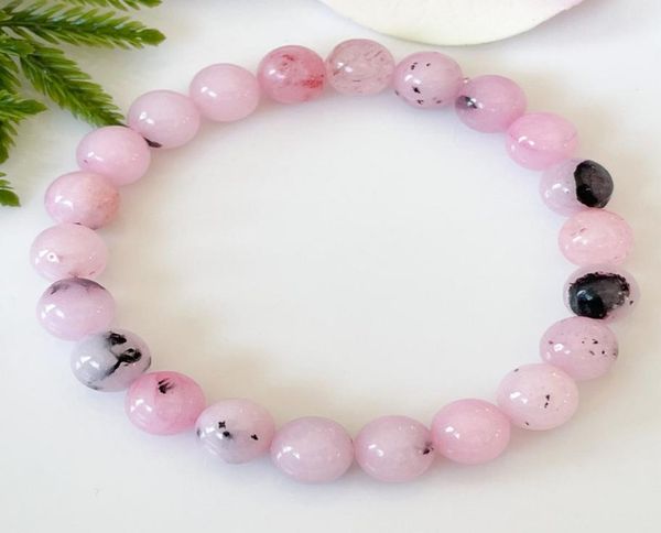 

mg1487 strand cherry blossom jasper bracelet pink gemstone bracelets healing crystals jewelry balance beaded jewelry for emotional6993876, Black