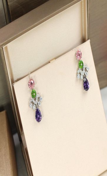 

earrings jewelry colorful elegan earrings 18k white gold plated earrings for women party gift 3212045, Golden