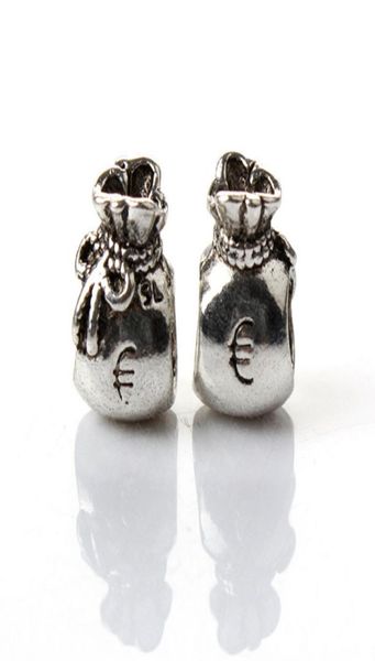 

retro alloy charm bead money bag fashion women jewelry stunning design european style for diy bracelet necklace1094967, Bronze;silver