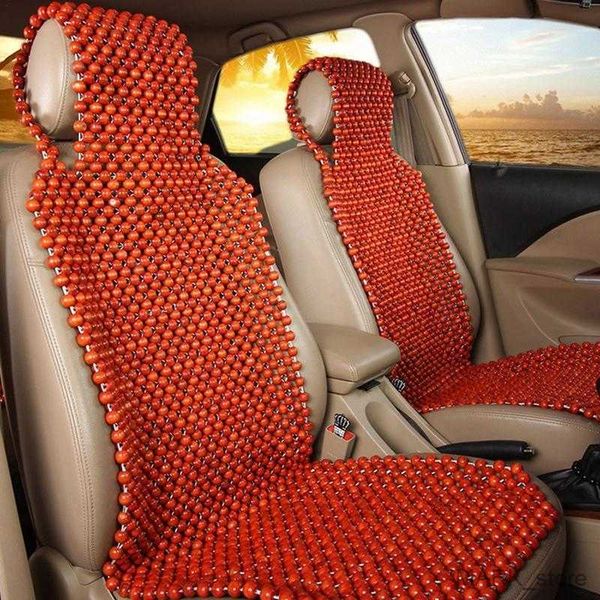 

seat cushions wooden beads car seat cover universal vehicle front chair seat breathable 130cm pad automobile seat protector r230627