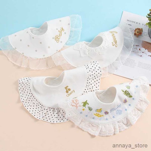 

bibs burp cloths baby boy girls bib with saliva towel feeding pocket fake collar bib baby cotton burp cloths baby accessories r230628
