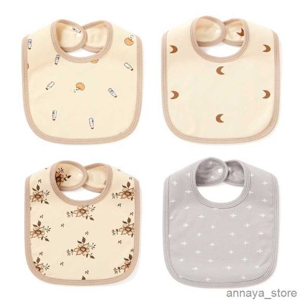 

bibs cloths breathable baby bib newborn drooling bib cotton cloths with button bib feeding towel r230628