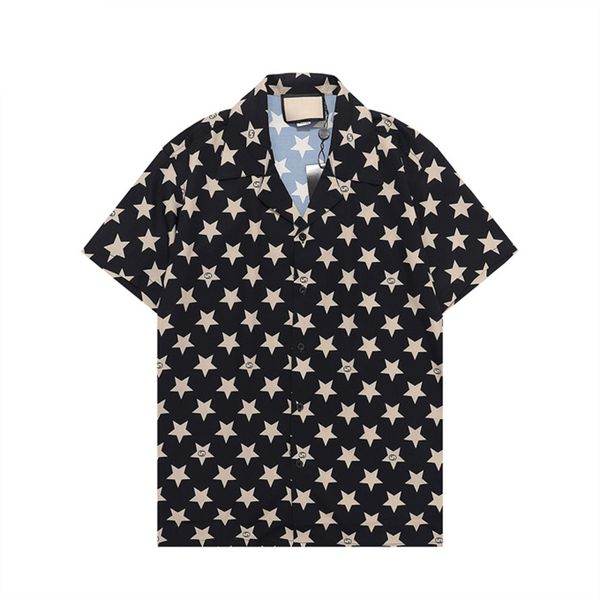 

#6designer mens casual shirt, business fashion burbereys mens brand shirt spring summer lapel short sleeved plaid single row buttons comfort, White;black