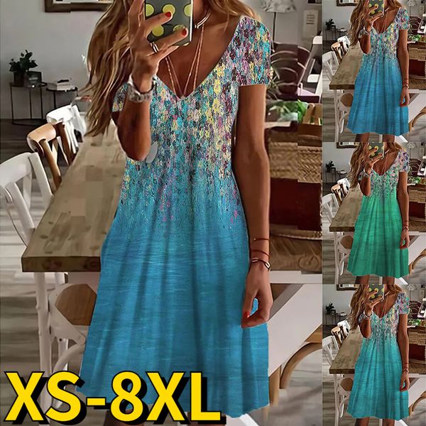 

basic casual dresses autumn trend printing dress winter elegant shortsleeved skirt everyday street fashion loose kneelength vneck midi 23062, Black;gray