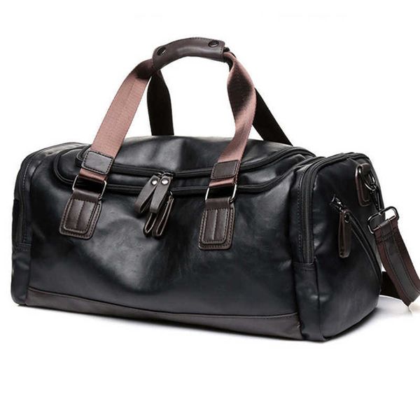 

2023 new men's travel bag handbag shoulder bag large capacity shoes fashion fitness bag handbag