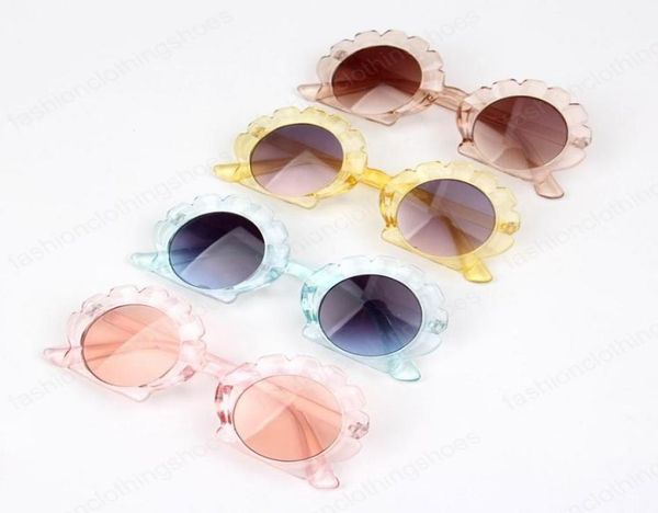 

conch shell shape sunglasses fashion girls boys beach kids sun glasses7240716, Blue