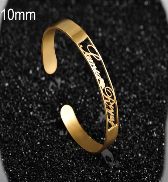 

customized stainless steel name bracelet gold plated personalized name bangle woman jewelry1359641, Golden;silver
