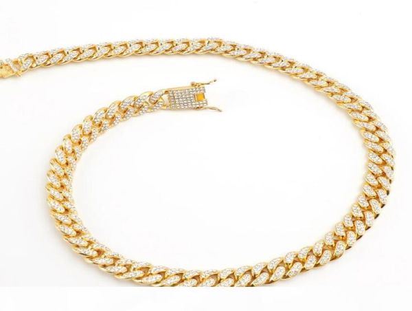 

fashion european and american men full diamond cuba hip hop domineering personality necklace men women full diamond jewelry8755293, Silver