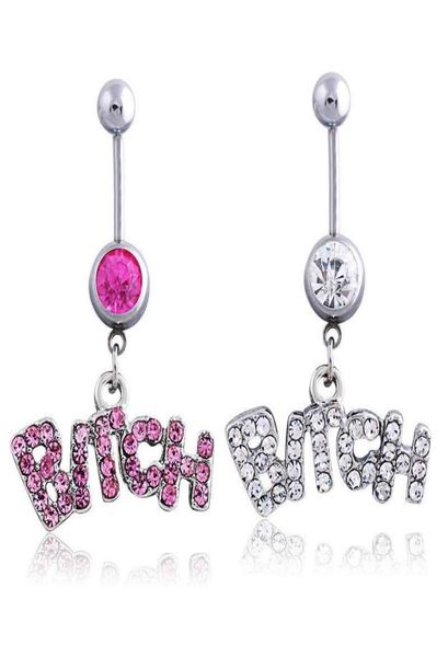 

silverpink crystal body piercing surgical button belly ring jewelry navel bar2251471, Silver