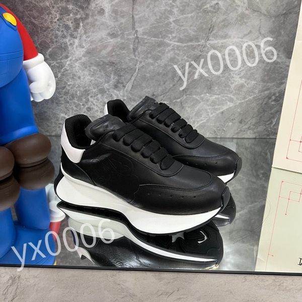 

luxurys fashion sneakers platform sole shoes women men casual shoe brand iconic designer classic white style, Black