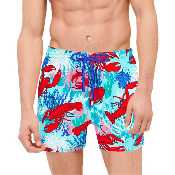 

vilebrequin spandex shorts men swimwear herringbones turtles summer casual shorts loose fit version s2nu s3fy 6 r834, White;black