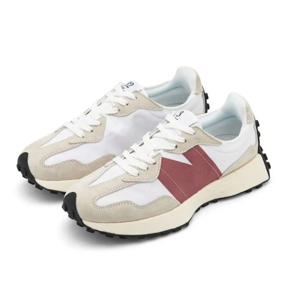 

n 327 sneakers mens sports shoes white navy running shoes blue light camel white grass green sea salt red bean milk dark gray womens low jog