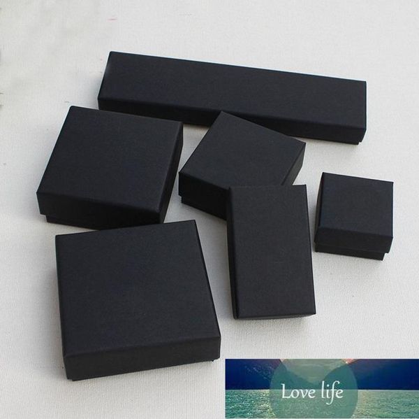 

jewelry gift and retail boxes black kraft packing bracelet necklace ring ear nail box christmas new year gift customize 10 s1521185, Black;white