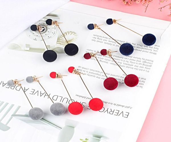 

5 colors long earrings pendant women039s plush ball cute clothing match winter party jewelry girl ladies gift gold5461092, Silver
