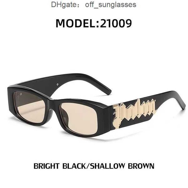 

sunglasses retro small frame sunglasses for women with high-end panel design letters palm angles men personalized retro glasses y0rs, White;black