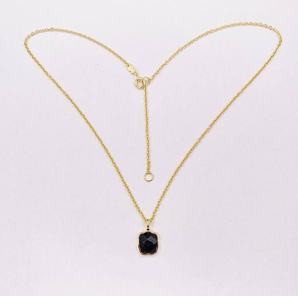 

vermeil silver bear color necklace with onyx authentic 925 sterling andy jewel 1154345425765392