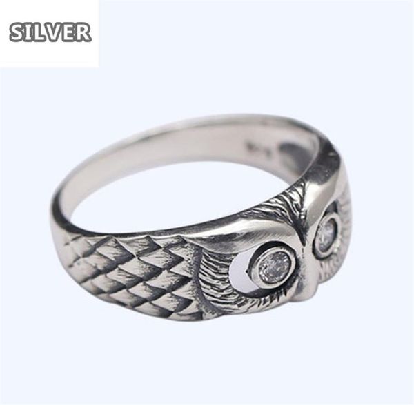 

vintage 925 silver mini owl rings chic women rings us ring size 6 7 8 9 10 for women mother039s day gift jewelry211m5865072, Golden;silver