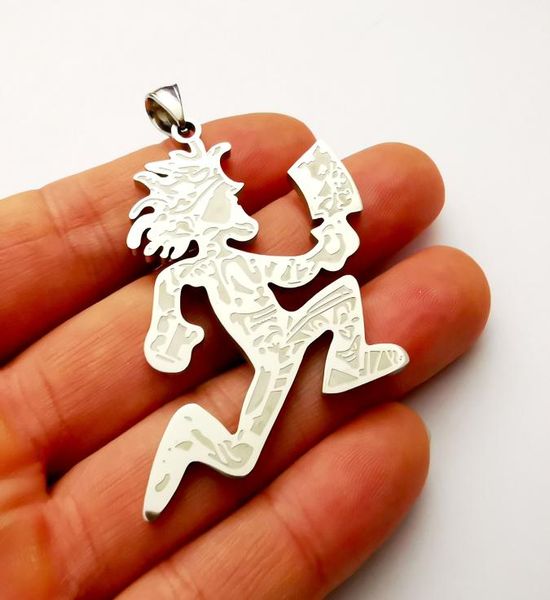 

1pcs icp jewelry big 2039039 hatchetman charms juggalo juggalette quotjoker cardquot polished stainless steel penda6877003, Silver