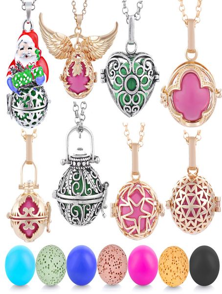 

vocheng santa claus angel bola mexico chime music ball locket necklace vintage pregnancy necklace for pregnant women va1008526143, Silver