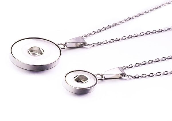 

silver plated stainless steel 12mm 18mm snap button necklace for women snaps buttons jewelry4538729