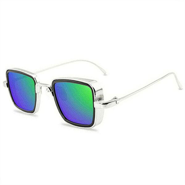 

new vintage metal steampunk sunglasses men women square sun glasses for men women stylish retro brand shades male female uv400 b238, White;black