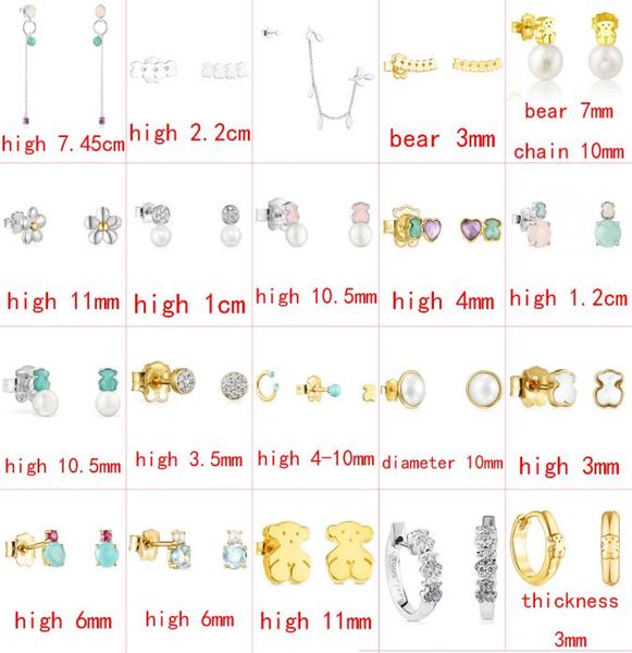 

fahmi 2022 new style 925 silver animal trend fashion ladies wild classic earrings jewelry factory direct s7670199, Golden;silver