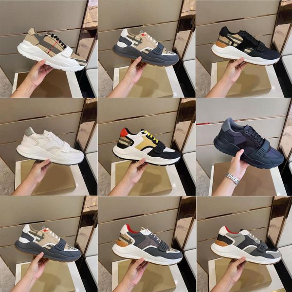 

senior designer sneakers luxury leather sneakers reflective sneakers calfskin casual shoes men's platform shoes cnel white suede retro, Black