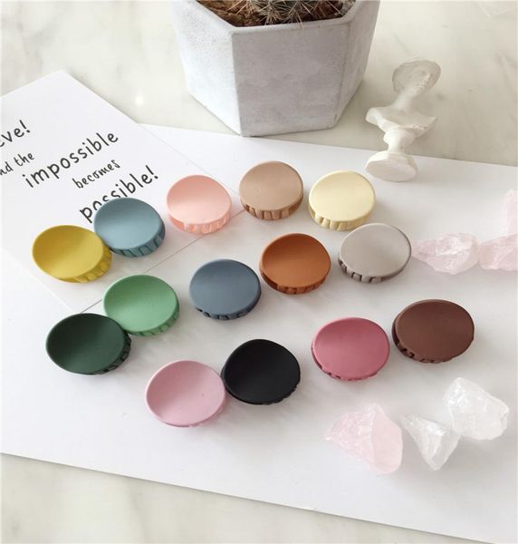 

new fashion matte texture mini geometry round bangs clip catch clip hair clip girl child woman hair accessories headwear3440919, Golden;silver