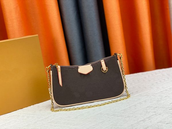 

2023 luxury ladies designer fashion shoulder bag chain messenger bag leather handbag ladies wallet 80349