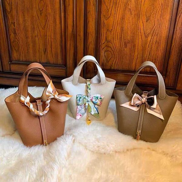 

wholesale designer h ormes totes handbags baobao womens 2023 network popular new vegetable basket bag soft leather pu bucket hundred pairs c
