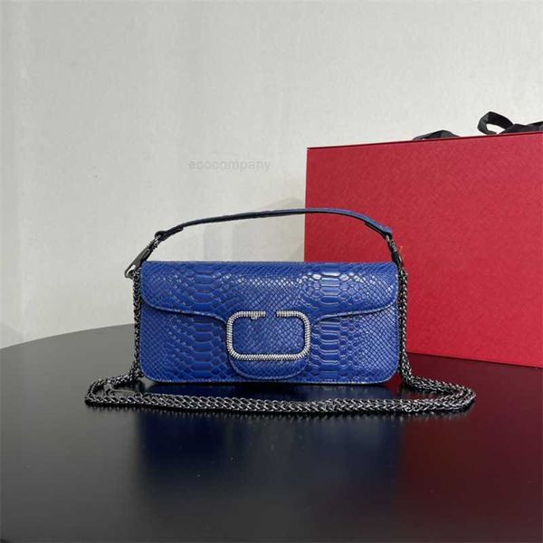 

designer crystal outdoor bag luxurys bag square chain straddle small women's handheld underarm loco bag qupc