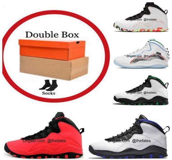 

quality mens trainers 10s basketball shoes jumpman 10 orlando ember glow cement wings seattle smoke grey chicago shadow dark jorda jordens s, White;red