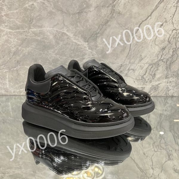 

2023 new luxurys fashion sneakers platform sole shoes women men casual shoe brand iconic designer classic white style, Black