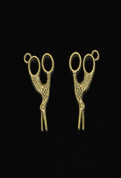 

92pcs zinc alloy charms antique bronze plated sewings scissors charms for jewelry making diy handmade pendants 2815mm1304024, Bronze;silver