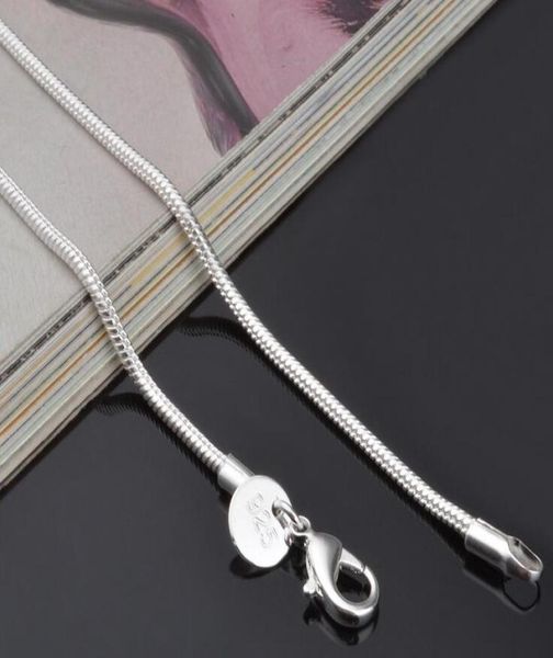 

whole 2mm 925 sterling iced out chains silver snake chain designer necklace 16 18 20 22 24 inch chains jewelry factory 2838361