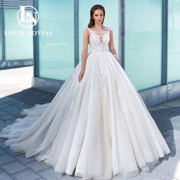 

ball gown princess wedding dress sleeveless 2023 sweetheart applique royal train dresses for special occasions vestidos de novia, White