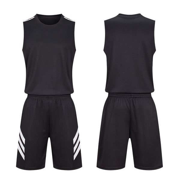

basketball wear suit mens custom jersey printing factory wholesale jersey sports competition group training wear vest team uniform, Black;red