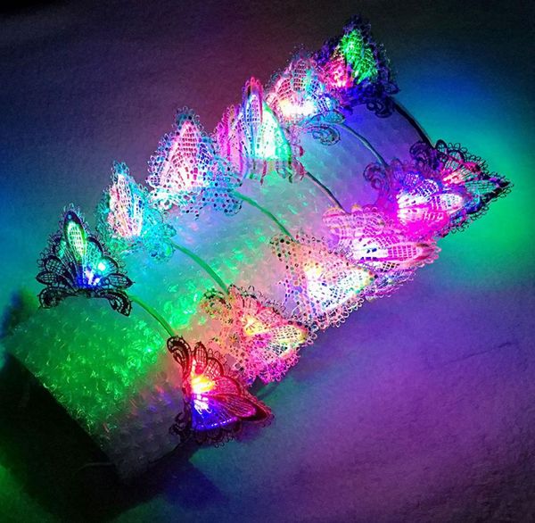 

cat ears designer headbands for girls women led light cosplay headband party supplies hair band football fan cheer halloween xmas 7633165, Silver