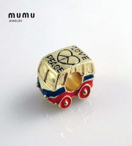 

charms jewelry ambulance enamel beads love peace silver plated big hole car loose beads fits european charm bracelets aggs women3373569