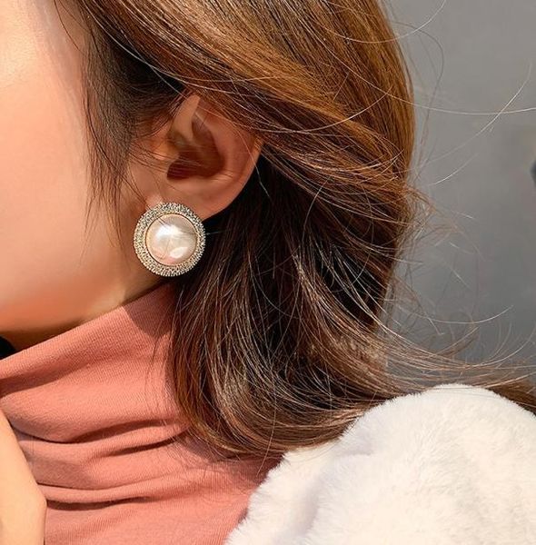 

dangle chandelier des boucles d039oreilles 925 silver needle luxury earrings net red exaggerated full of pearl for women7125794