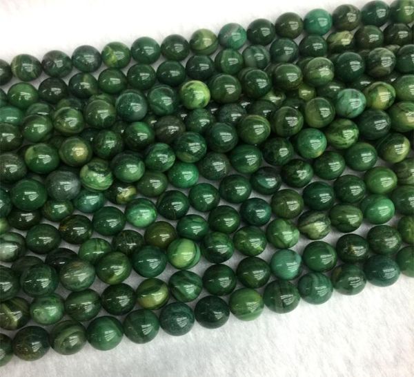 

natural genuine south africa green jade round jewellery loose ball beads 412mm 155quot 054409009052, Black
